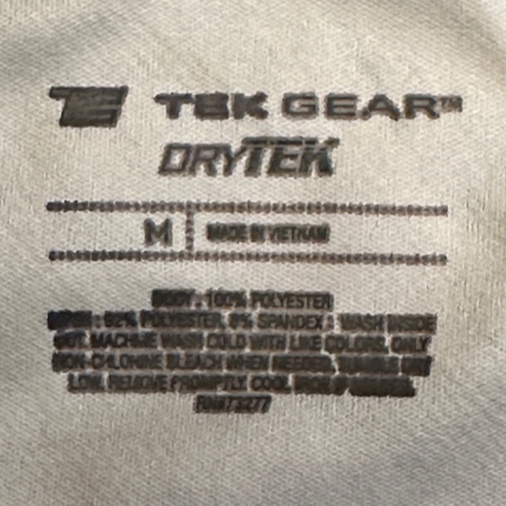 Tek Gear DryTek Black, White and Gray Floral Tank Top - Picture 2 of 8
